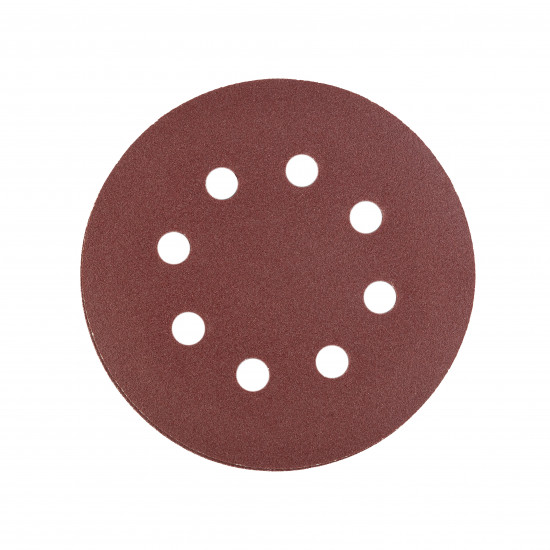 Шліфувальний круг Polax на липучці самозачіпній 125 мм, К240, з отворами (54-221)