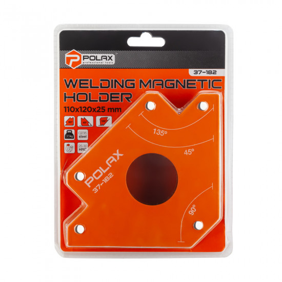 Магнітний тримач для зварювання Polax "стріла" 110х120х25 мм (37-182)