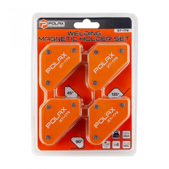 Набір магнітних тримачів для зварювання Polax 4 шт (37-179)