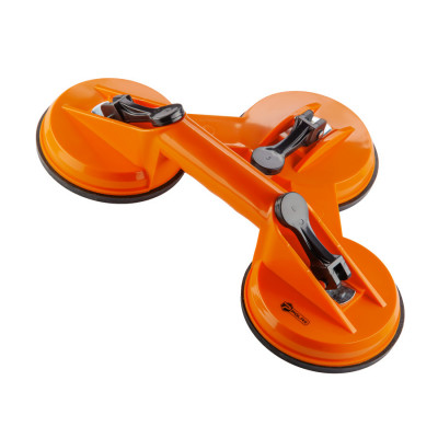 Тримач-присоска для скла та плитки Polax потрійна ⌀3х115мм, max 110кг (37-188) Тримач-присоска для скла та плитки Polax потрійна ⌀3х115мм, max 110кг (37-188)