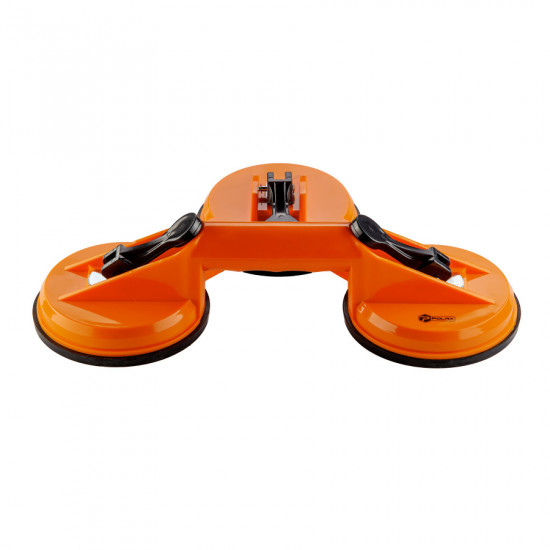 Тримач-присоска для скла та плитки Polax потрійна ⌀3х115мм, max 110кг (37-188)