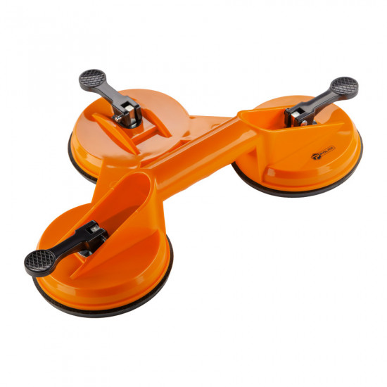 Тримач-присоска для скла та плитки Polax потрійна ⌀3х115мм, max 110кг (37-188)