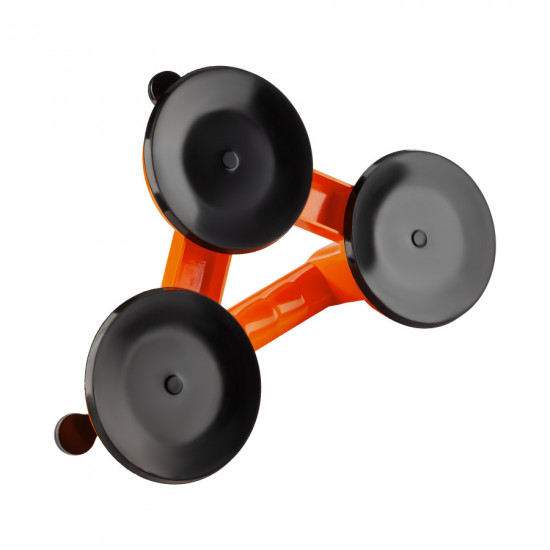 Тримач-присоска для скла та плитки Polax потрійна ⌀3х115мм, max 110кг (37-188)