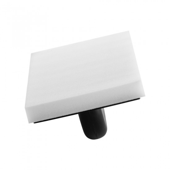 Терка з пластику з товстою білою губкою 130x270х20 мм. Polax (100-455)