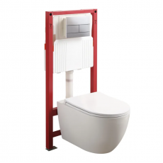 Комплект Mixxus Premium ELLIPSE-SET-2102 (в 2 ящ) Унітаз система змиву TORNADO 3.0+ Інсталяція з панеллю змиву Chrome (MP6690)