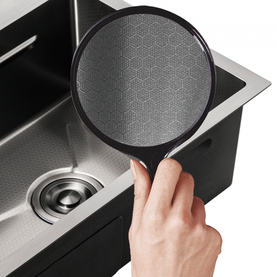 Мийка з нержавіючої сталі Mixxus MH5045 Decor Graphite (3.0/0.8) колір графіт (MI8310)