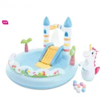 Intex 56148 (196 x 178 x 127см) Дитячий надувний центр басейн з гіркою Планета Динозаврів