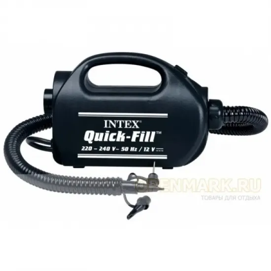 Intex 68609 - Электрический насос, элект 12V и 220V, 400 л/мин