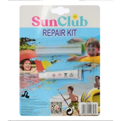 Jlong 290139 (Довжина 10 x Ширина 6,5см) Ремкомплект Клей і Заплатка