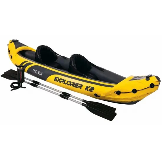 Intex 68307 (312 x 91 x 51см) Надувна лодка-байдарка кайак EXPLORER K2, двомісна