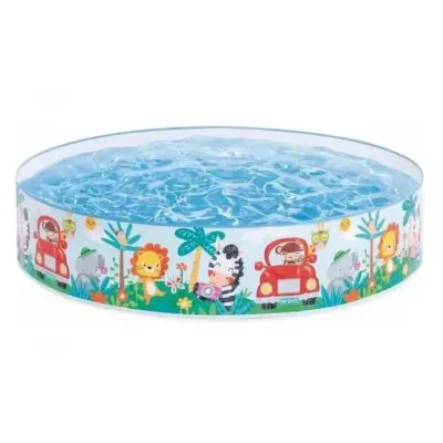 Intex 58477 (Діаметр 122 x Висота 25см) Каркасний дитячий басейн Уткиний Риф