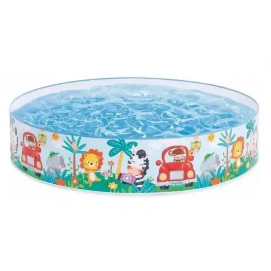 Intex 58477 (Діаметр 122 x Висота 25см) Каркасний дитячий басейн Уткиний Риф