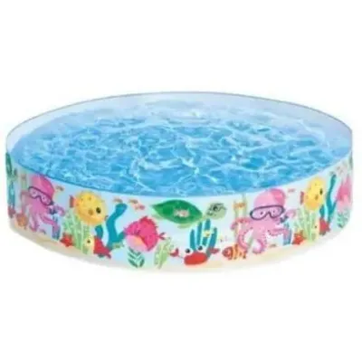 Intex 56452int (Діаметр 183 x Висота 38см) Каркасний дитячий басейн Океан з кульками