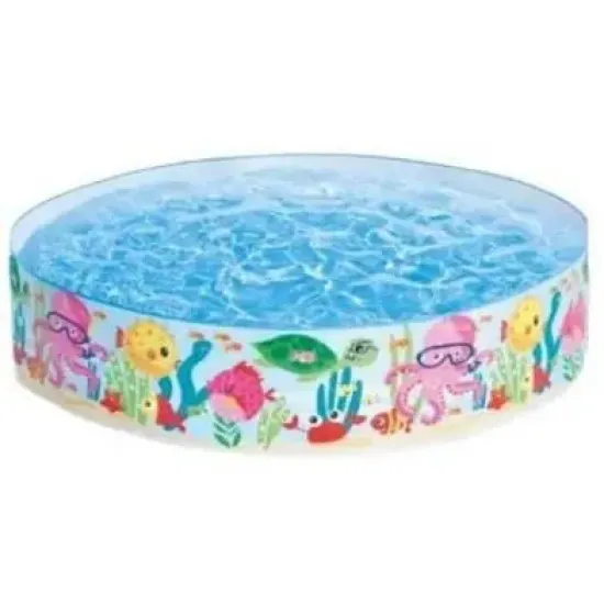 Intex 56452int (Діаметр 183 x Висота 38см) Каркасний дитячий басейн Океан з кульками