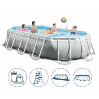 Intex 26796 (503 x 274 x 122см) Каркасний басейн Prism Frame Oval Pool