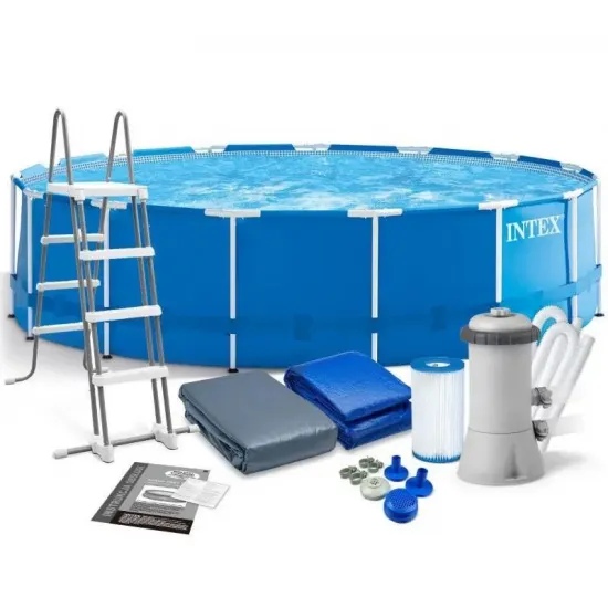 Intex 28242 (Діаметр 457 x Висота 122см) Каркасний басейн Prism Frame Pool