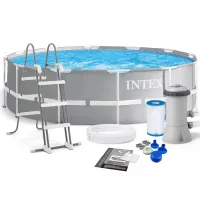 Intex 26716 (Діаметр 366 x Висота 99см) Каркасний басейн Prism Frame Pool