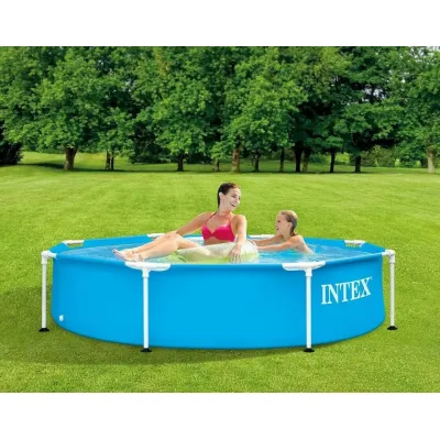 Intex 28205 (Діаметр 244 x Висота 51см) Каркасний басейн Metal Frame Pool
