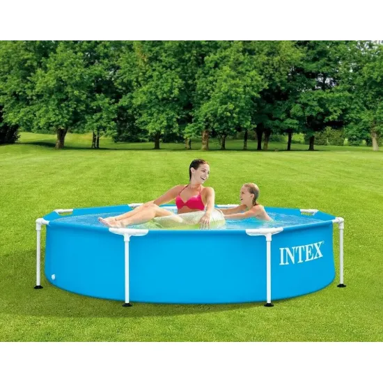 Intex 28205 (Діаметр 244 x Висота 51см) Каркасний басейн Metal Frame Pool