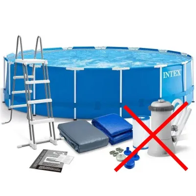 Intex 28242-1 New (Діаметр 457 x Висота 122см) Каркасний басейн Prism Frame Pool