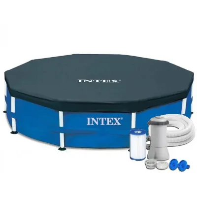Intex 28202-3 New (Діаметр 305 x Висота 76см) Каркасний басейн Metal Frame Pool Intex 28202-3 New (Діаметр 305 x Висота 76см) Каркасний басейн Metal Frame Pool