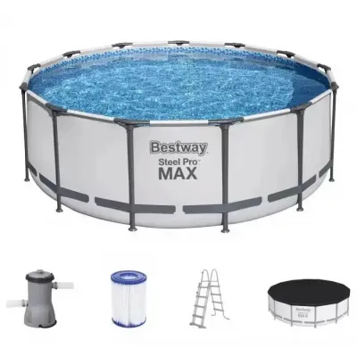 Bestway 5618w (Діаметр 396 x Висота 122см) Каркасний басейн Steel Pro Frame Pool