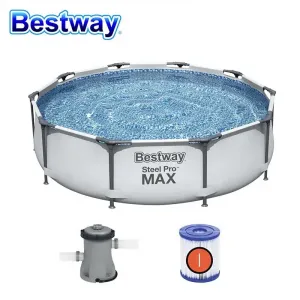 Bestway 56408 (Діаметр 305 x Висота 76см) Каркасний басейн Steel Pro Frame Pool (intex 28202)