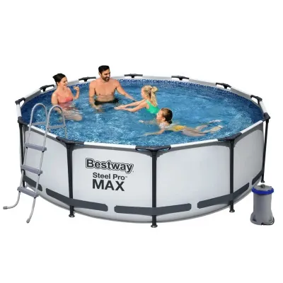 Bestway 56418 (Діаметр 366 x Висота 100см) Каркасний басейн Steel Pro Frame Pool
