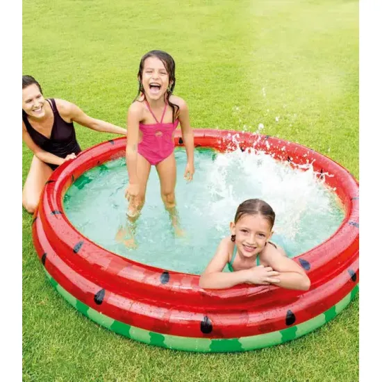 Intex 58448 (Діаметр 168 x Висота 38см) Надувний дитячий басейн Арбуз