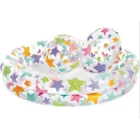 Intex 59460 (Диаметр 122 x Высота 25см) Надувной детский бассейн Морские Звезды