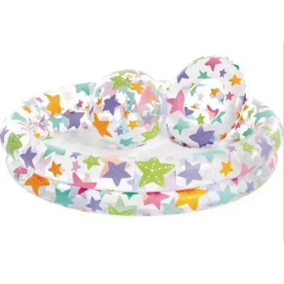 Intex 59460 (Діаметр 122 x Висота 25см) Надувний дитячий басейн Морські Зірки