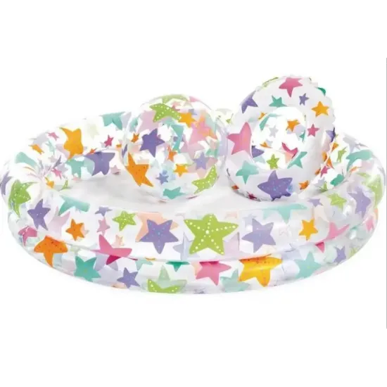 Intex 59460 (Діаметр 122 x Висота 25см) Надувний дитячий басейн Морські Зірки