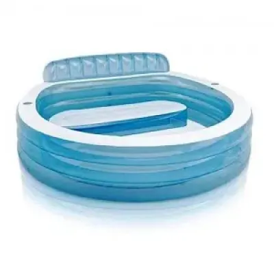 Intex 57190 (Діаметр 224 x Висота 76см) Надувний дитячий басейн з сидінням