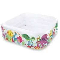 Intex 57471 (159 x 159 x 50см) Надувной детский бассейн Аквариум