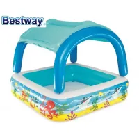 Bestway 52192 (140 x 140 x 114 см) надувной детский бассейн с навесом 140x140x114 см Bestway 52192 (140 x 140 x 114 см) надувной детский бассейн с навесом 140x140x114 см