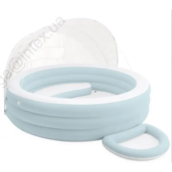 Intex 57195 (277 x 221 x 137см) Надувний дитячий басейн Океан, з навісом