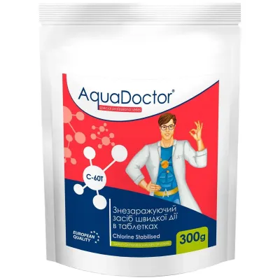 AquaDoctor C60T-03 (Вага 0,3кг) Швидкий (шоковий) Хлор (20г x 50шт)