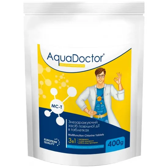AquaDoctor MCT-04 (Ваги 0,4кг) Мультитаб. (хлор, альгіцид, коагулянт)