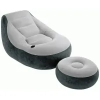 Intex 68564 (130 x 99 x 76см) Надувне крісло з пуфом