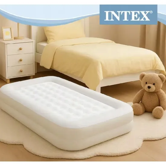 Intex 66811 (168 x 107 x 25см) Надувна дитяча ліжко з бортиками та матрацом
