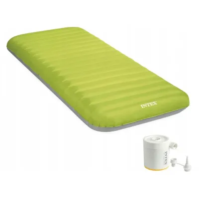 Intex 64097 (191 x 76 x 17см) Надувний матрас кемпінговий, тканинний