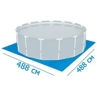 Bestway 58003 (Довжина 488 x Ширина 488см) Настил під басейни надувні, каркасні, 70 г/м2