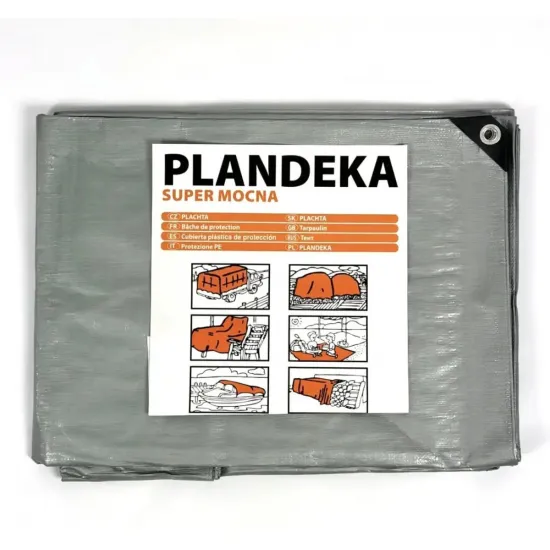 Plandeka tent-160-4x4 (Довжина 385 x Ширина 385см) Тент універсальний, тарпаулін - підстилка, 160 г/м2