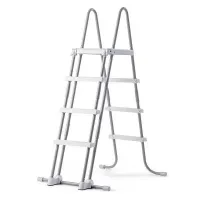 Intex 28076 (Висота 122см) Лестниця для басейнів до 122 см, 3 сходинки, з площадкою, з захистом