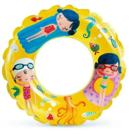 Intex 59242-yellow (Діаметр 61см) Надувне коло. Жовтий