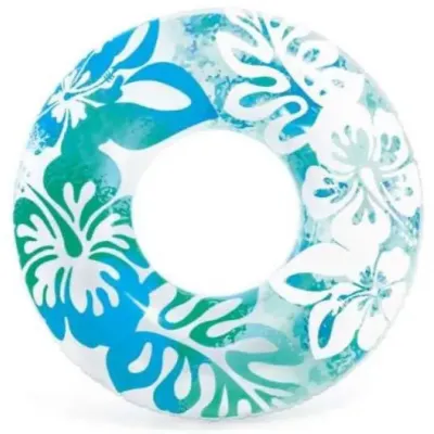 Intex 59251 (Діаметр 91см) Надувний круг Прозорий