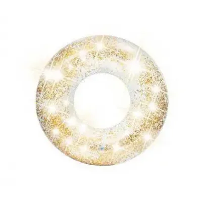 Intex 56274-gold (Діаметр 107см) Надувне коло прозоре, Золотистий