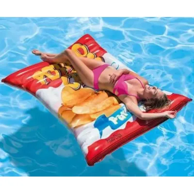 Intex 58776 (Довжина 178 x Ширина 140см) Надувний плотик Картопляні Чипси