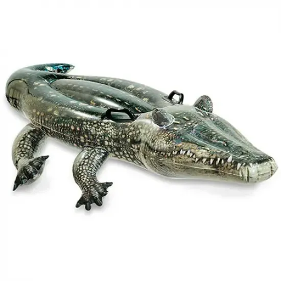 Intex 57551 (Довжина 170 x Ширина 86см) Надувний плотик Аллигатор