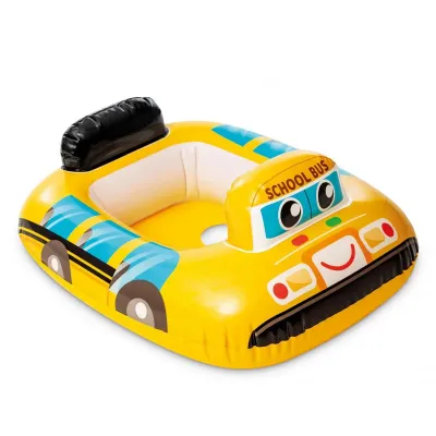Intex 59586-school-bus (Довжина 71 x Ширина 58см) Надувний плотик з трусами Бульдозер